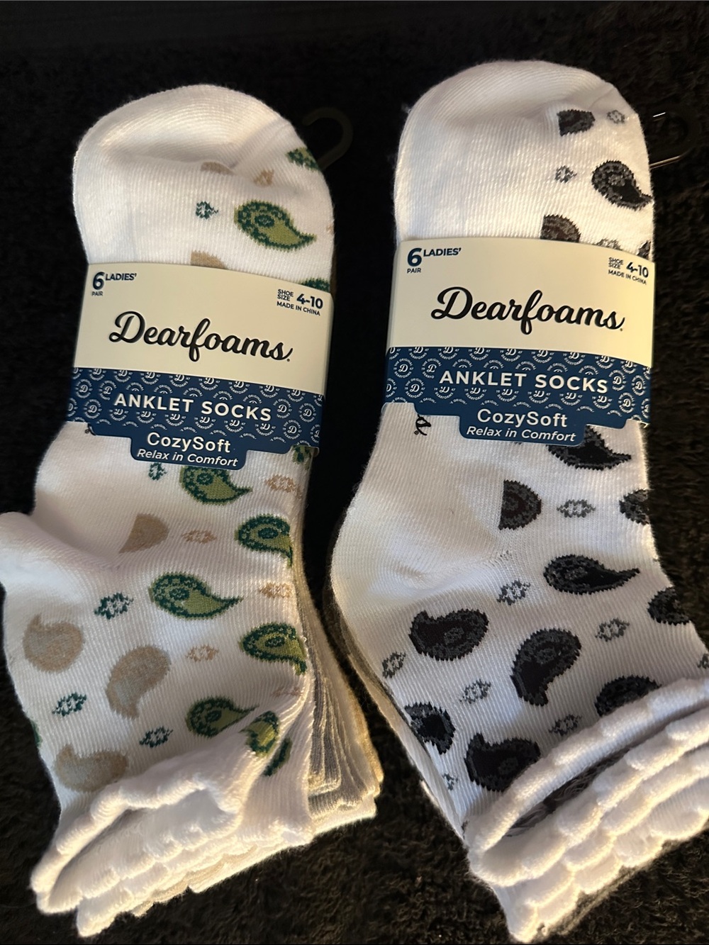 dearfoams  Anklet Socks NWT Shoe Size 4-10